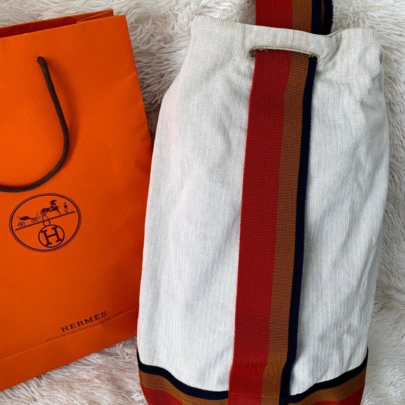 Authentic Hermès Canvas backpack - Picture 2 of 8